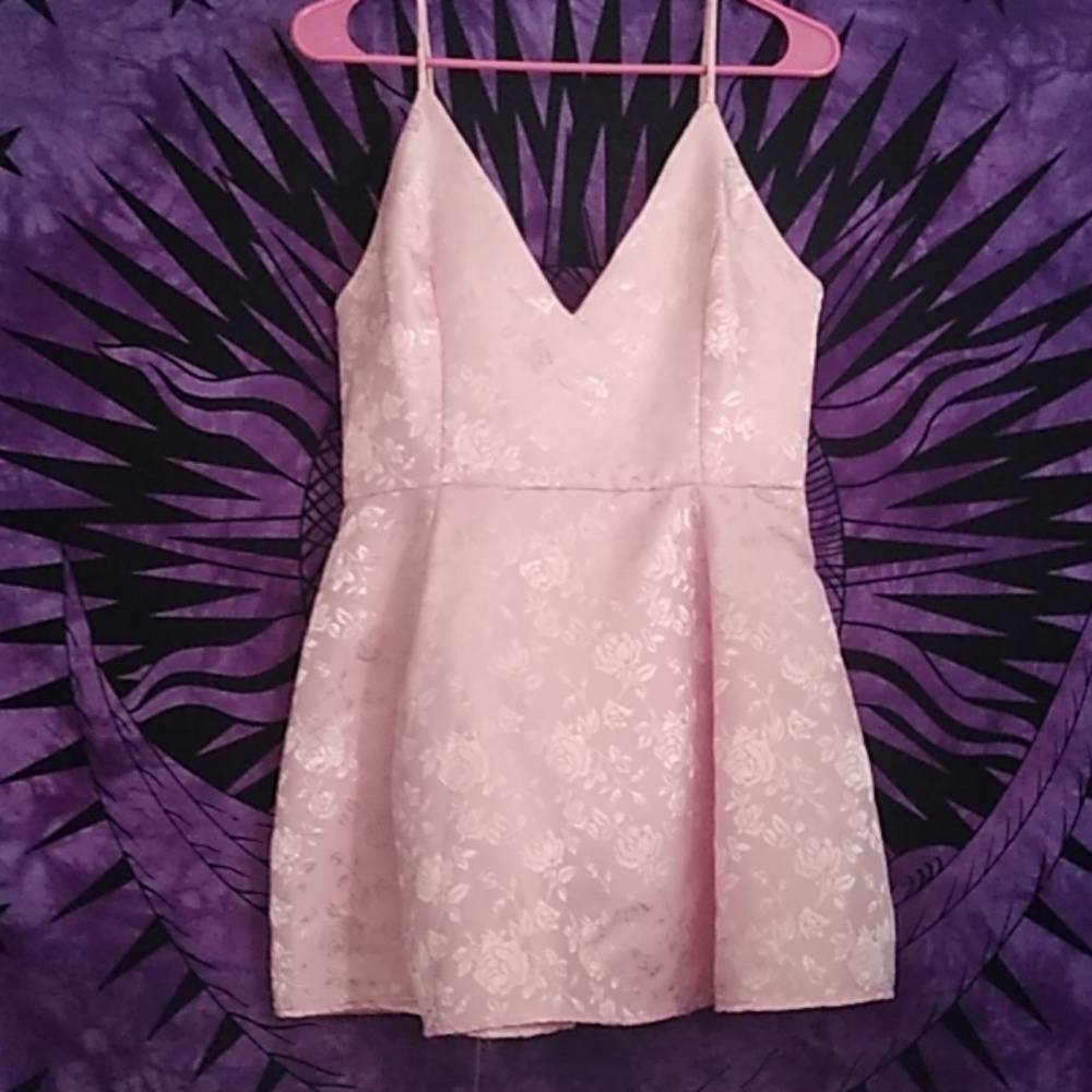 Pink mini dress